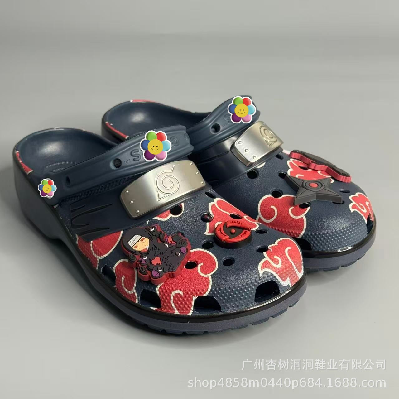 Anime Cosplay Thick - Naruto Akatsuki Red Cloud Plattform-Clogs Anime