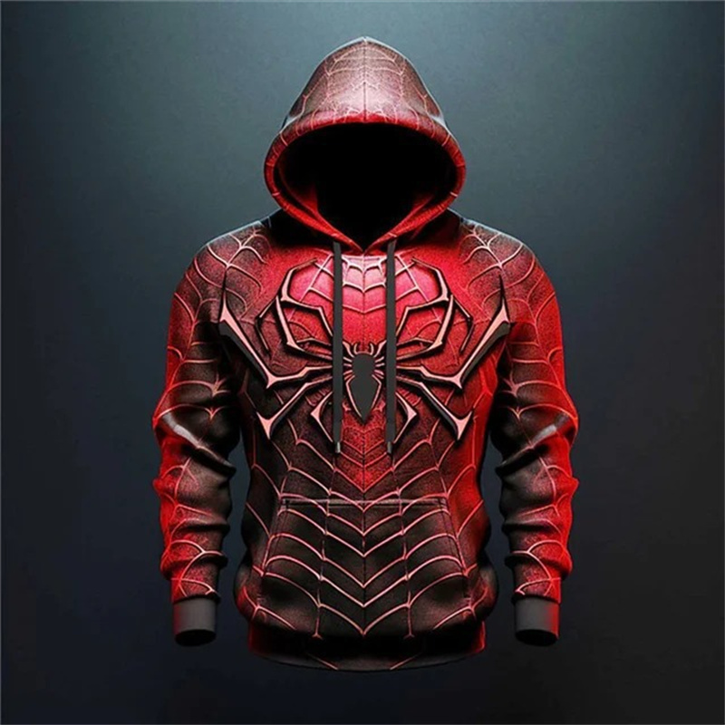 Fullmetal Alchemist Coat - Spinne Muster Herrenmode Hoodies Langarm Herbst