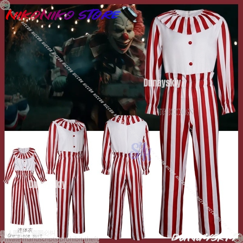 Anime Cosplay Event 2025 - Neuer Anime-Film 2025, Halloween-Party-Event, Cosplay, Horror-Clown-Uniform,