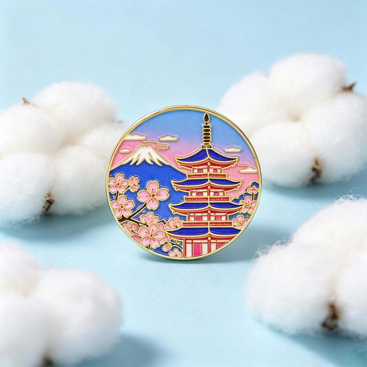 Japanische Kirschblüten-Emaill – Anime Cosplay Easy Bewertung und Preis