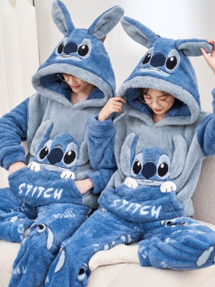 Anime Stich Winter Pyjamas Car – Anime Cosplay Thick Bewertung und Preis