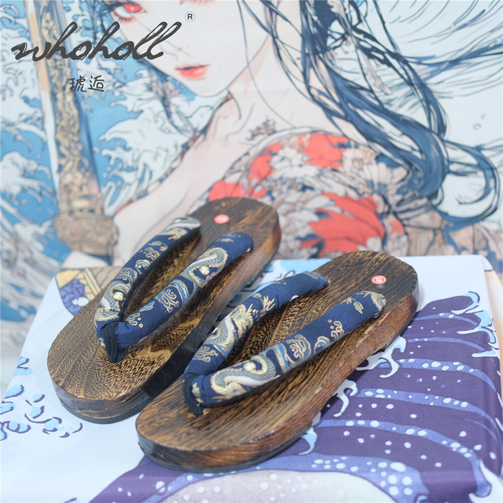 Mann Holz Clogs Hausschuhe Dam – Anime Cosplay Thick Bewertung und Preis