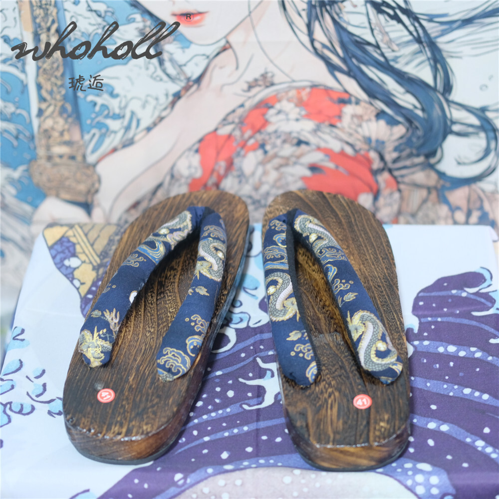 Mann Holz Clogs Hausschuhe Dam – Anime Cosplay Thick Bewertung und Preis