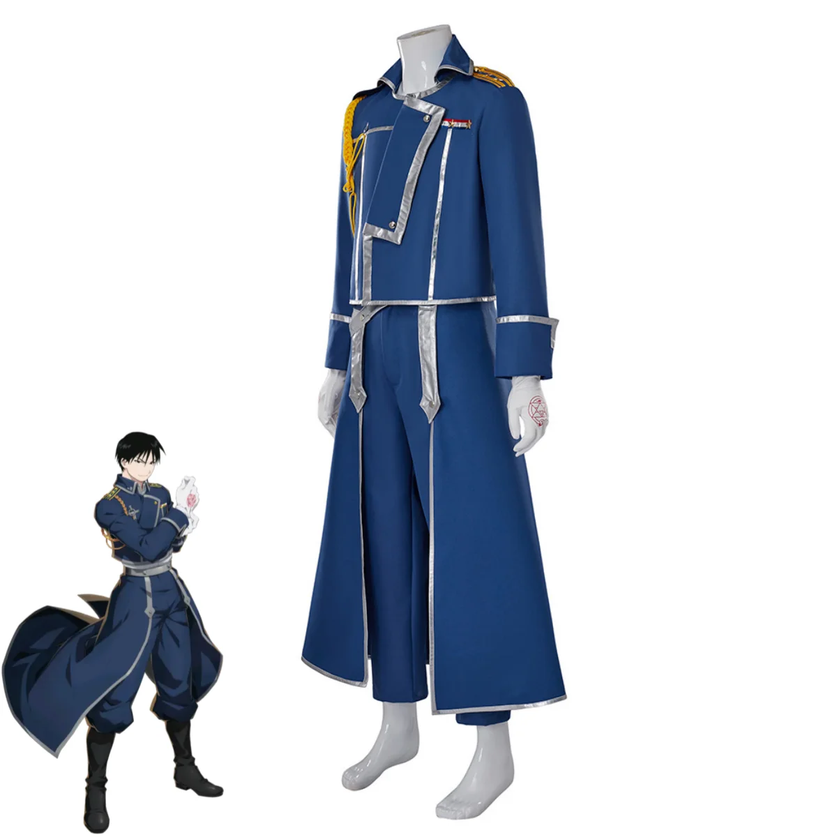 Blue Fight Militäruniform Mant – Fullmetal Alchemist Coat Bewertung und Preis