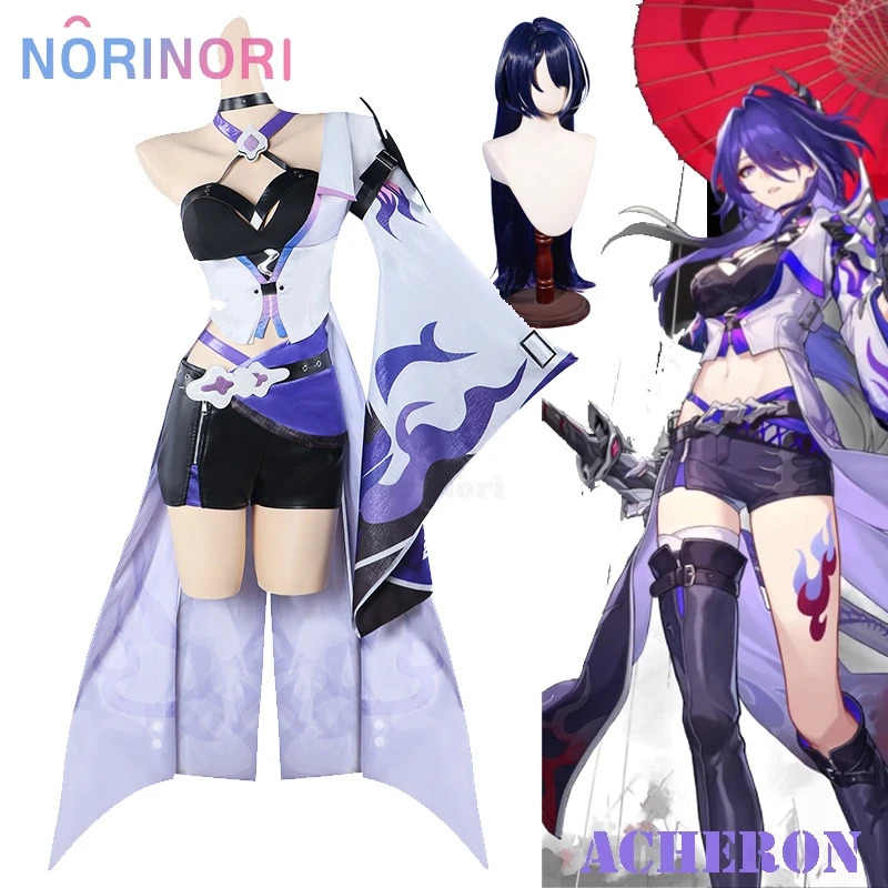 2025 Acheron Kostüm Perücke Sp – Anime Cosplay Event 2025 Bewertung und Preis